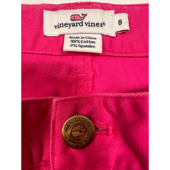 Vineyard Vines Hot Pink Women’s Pants Straight Leg Barbiecore size 6 - Picture 6 of 11